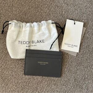 Teddy Blake Cardholder Vitello Dark Grey